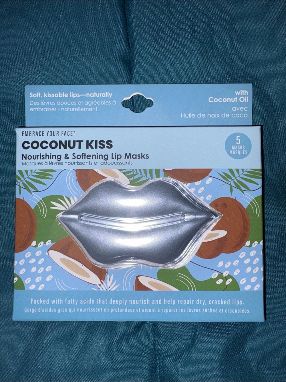 Embrace Your Face - Strawberry Sorbet & Coconut Kiss Lip Masks - 2 x 5